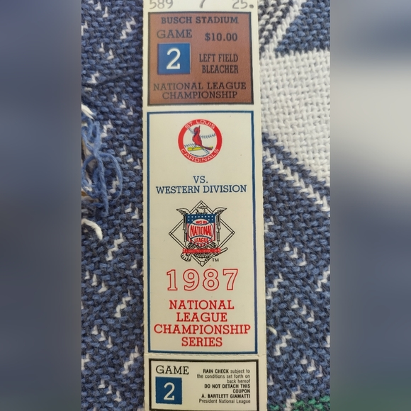 1987 base ball ticket stub - Picture 2 of 2